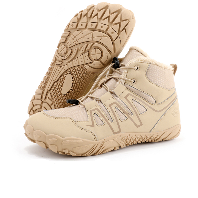 Unisex High-Top Snow Boots Black Size 6.5-12 Waterproof Winter Footwear 0