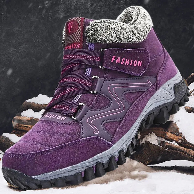 Women's Ankle Boots Black Size 7 Faux Suede Waterproof Rubber Sole 1