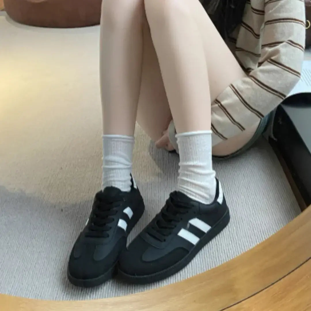 Women's Sneakers Grey Size 8 Faux Leather and Mesh - Best Walking Shoes for Women 6