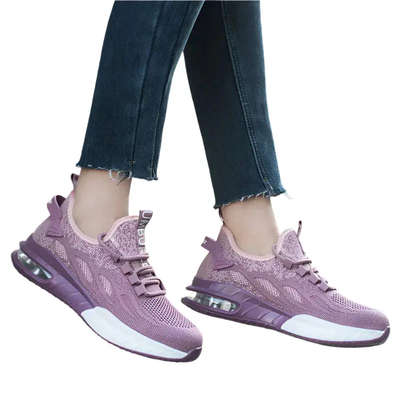Women's Steel Toe Sneakers Purple Size 5-11 Synthetic Non Slip Work Shoes 1