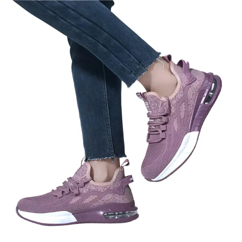 Women's Steel Toe Sneakers Purple Size 5-11 Synthetic Non Slip Work Shoes 2