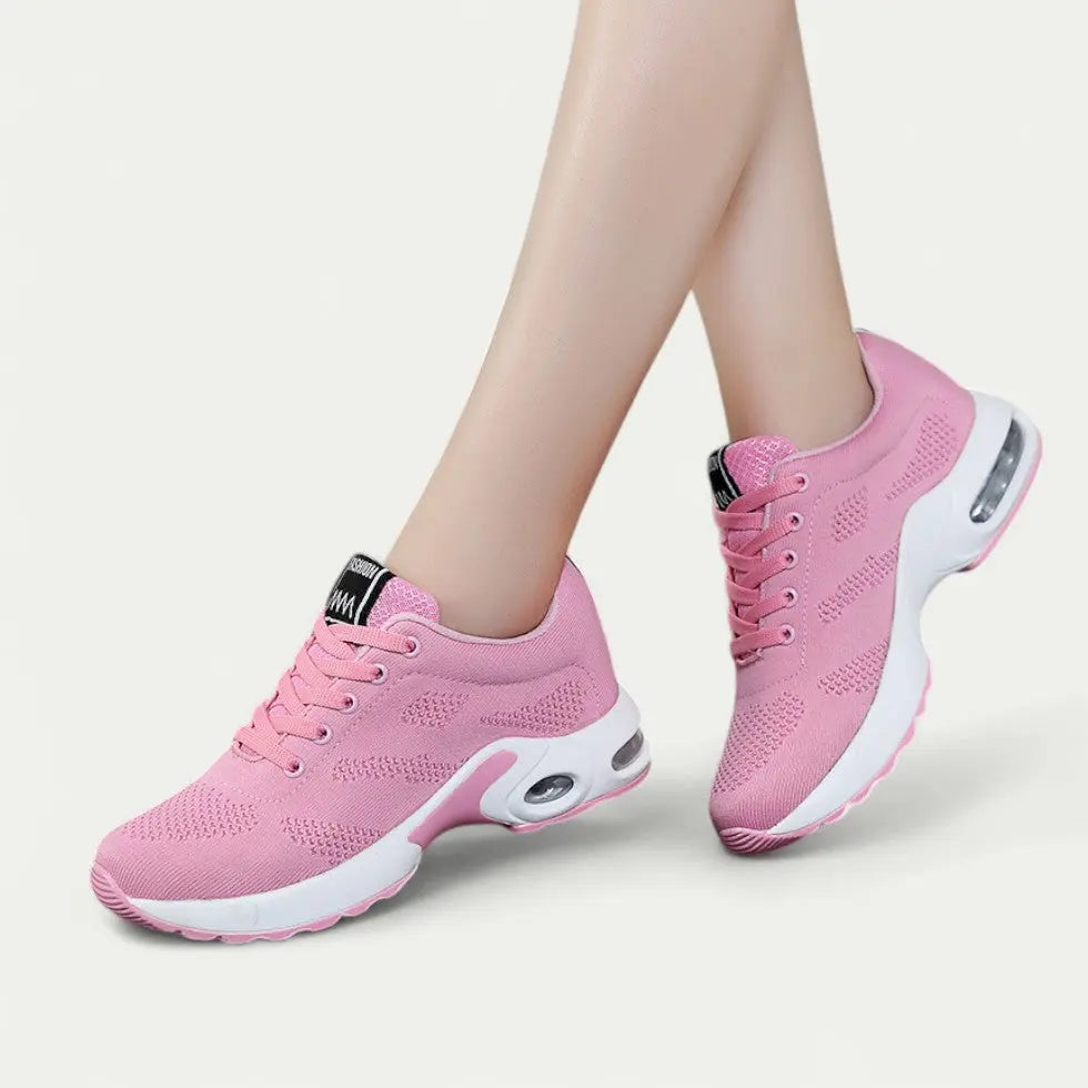 Women's Walking Shoes Pink Size 4-12 Knit Mesh, Orthopedic Trainers for Comfort 1