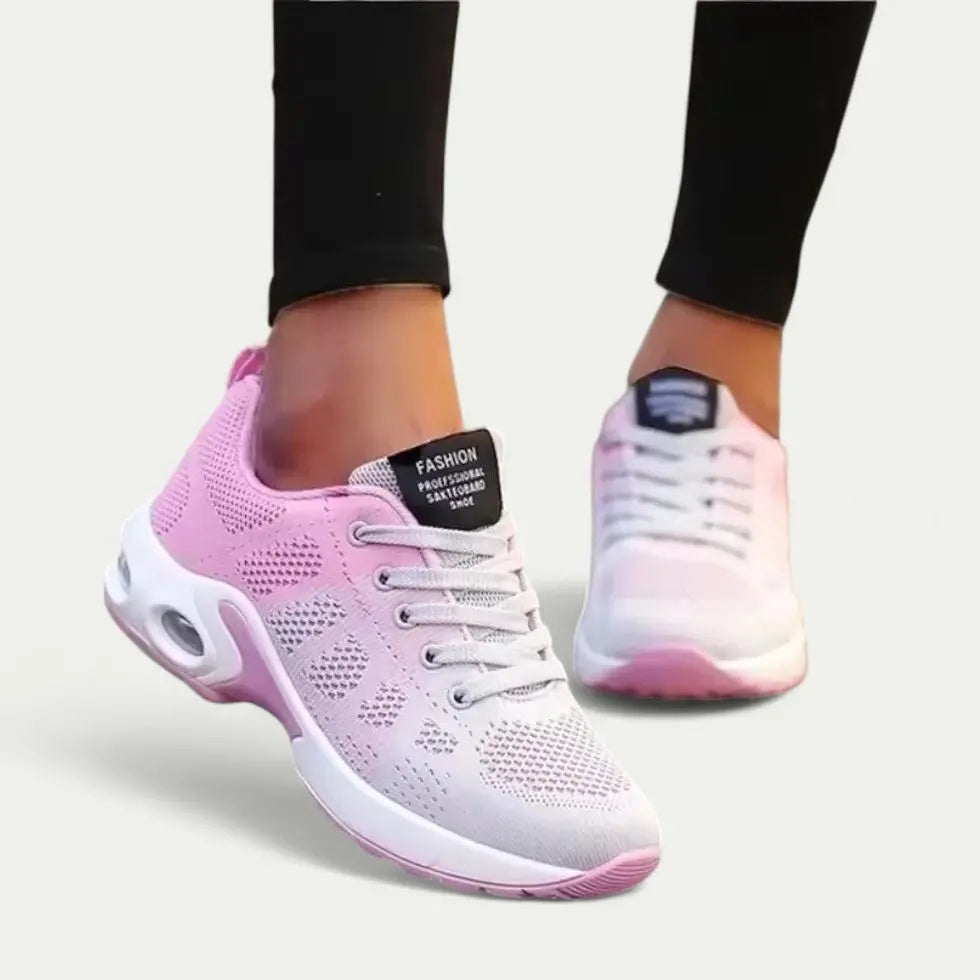 Women's Walking Shoes Pink Size 4-12 Knit Mesh, Orthopedic Trainers for Comfort 3