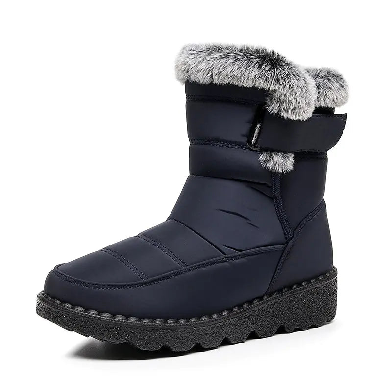 Women's Winter Snow Boots Black Size 5-12 Waterproof Ankle Boots 2