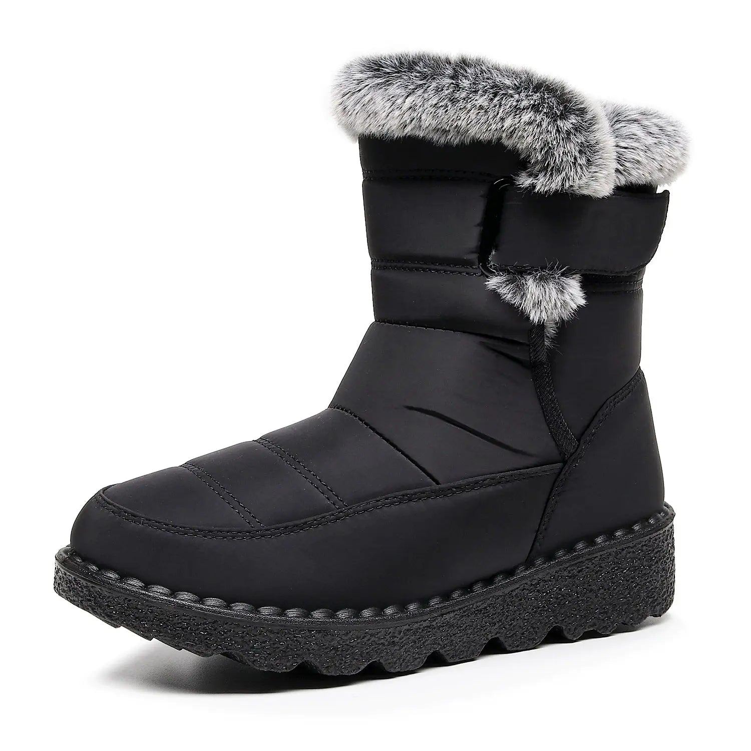 Women's Winter Snow Boots Black Size 5-12 Waterproof Ankle Boots 3