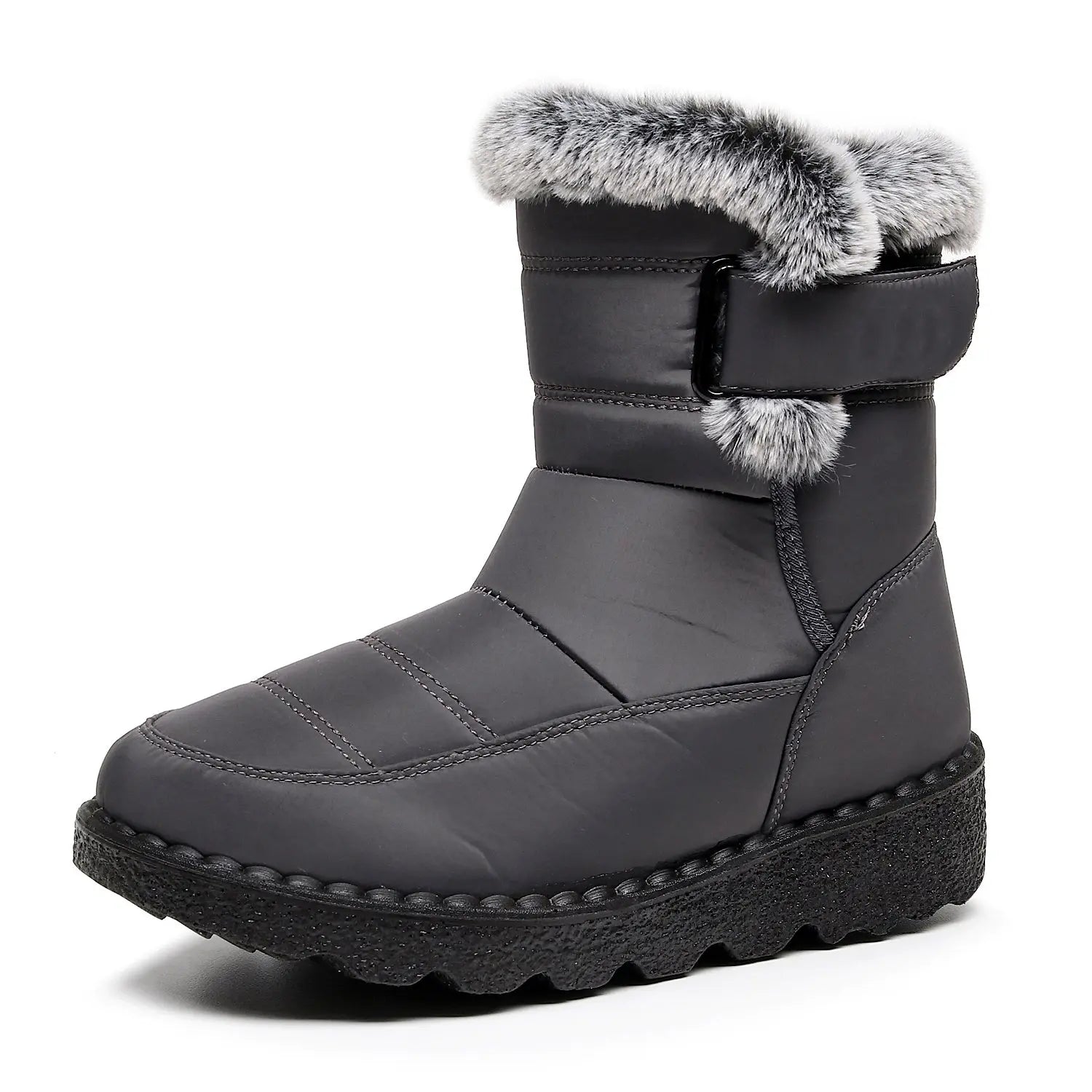 Women's Winter Snow Boots Black Size 5-12 Waterproof Ankle Boots 4